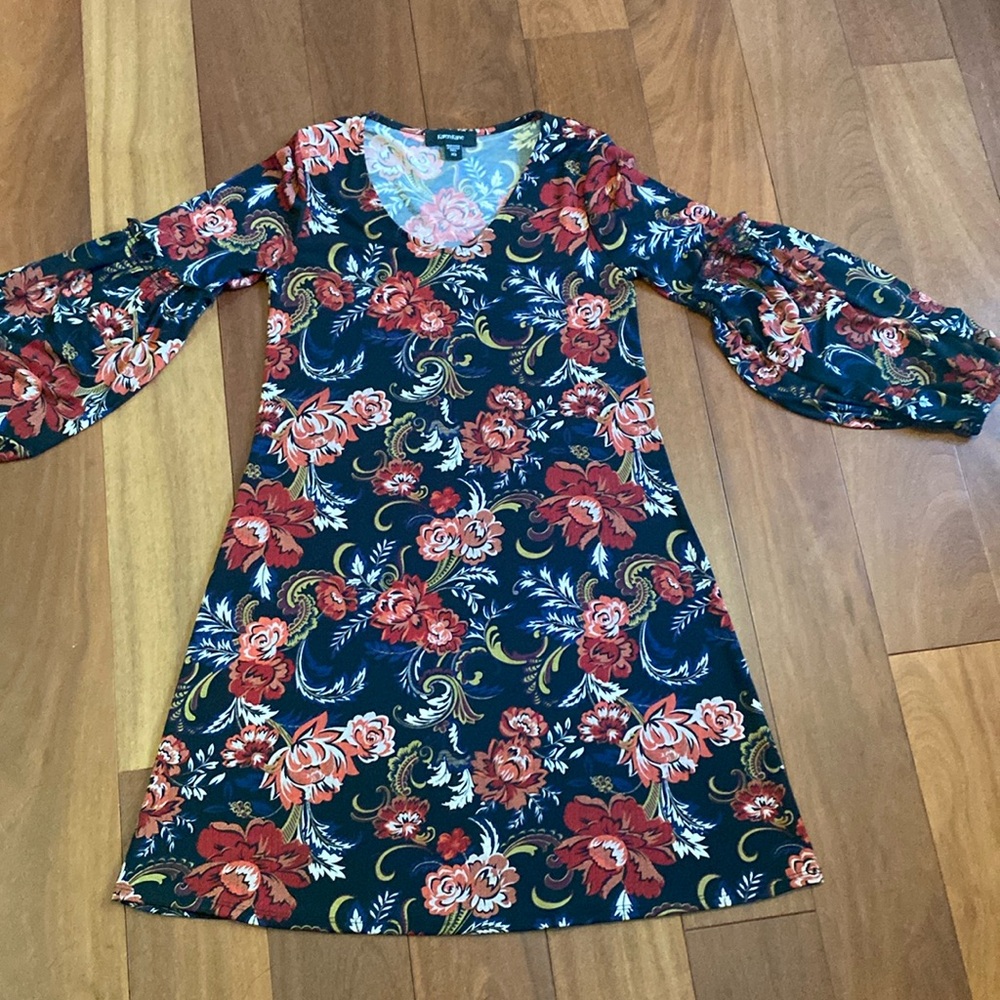 Karen Kane fall dress. Above knee